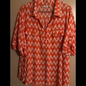 Cato’s women’s blouse 26/28W - orange